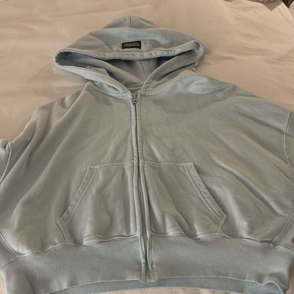 Daily Drills Cropped Zip Up Hoodie